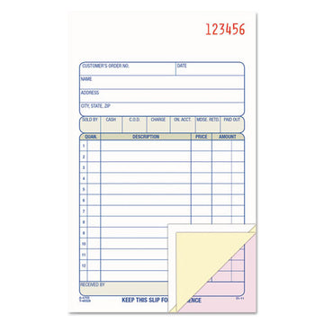 Adams® Carbonless Sales Order Book, Three-part Carbonless, 4.19 X 7.19, 50 Forms freeshipping - TVN Wholesale